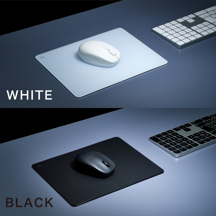 ナカバヤシ　ガラスマウスパッド 2mm/ブラック　MUP-944BK　(tm)の商品画像8枚目