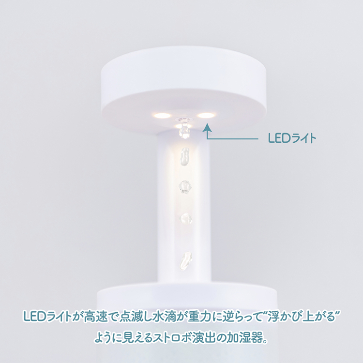 ナカバヤシ　うるぷかUSB加湿器/ホワイト　UA-069W　(tm)の商品画像6枚目