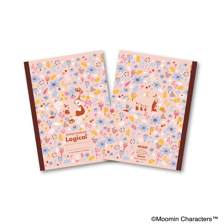ナカバヤシ スイング・ロジカルノート セミB5 A罫 ムーミンブルームシリーズ 5冊パック NCB519A-5Pの商品画像4枚目