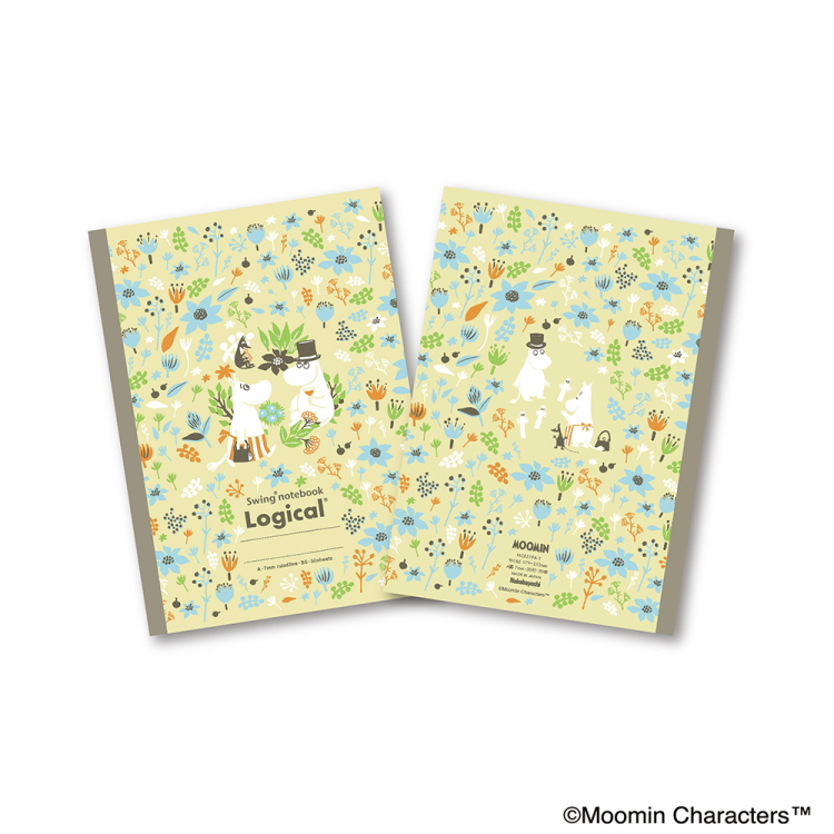ナカバヤシ スイング・ロジカルノート セミB5 A罫 ムーミンブルームシリーズ 5冊パック NCB519A-5Pの商品画像5枚目