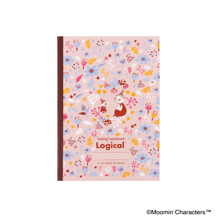 ナカバヤシ スイング・ロジカルノート セミB5 A罫 ムーミンブルームシリーズ 5冊パック NCB519A-5Pの商品画像10枚目