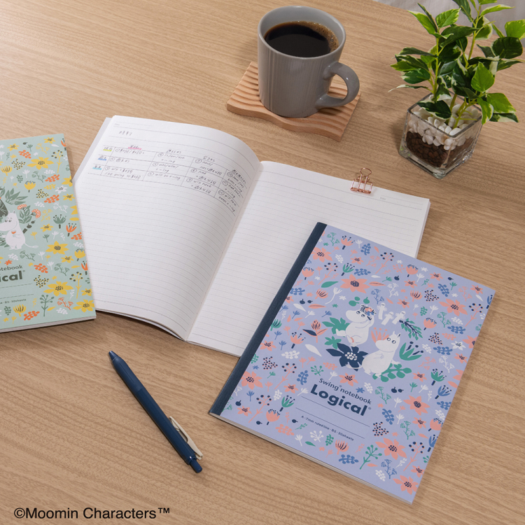 ナカバヤシ スイング・ロジカルノート セミB5 A罫 ムーミンブルームシリーズ 5冊パック NCB519A-5Pの商品画像20枚目