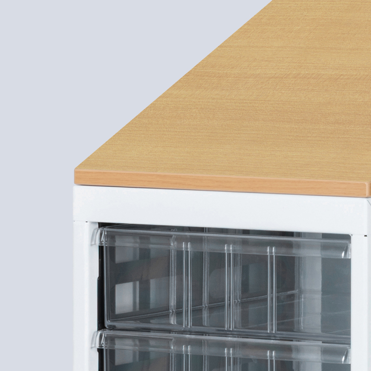 ナカバヤシ アバンテ-リネア フロアストレイジ A4 タテ型 浅18段/マットホワイト ATF-FC18MWの商品画像10枚目