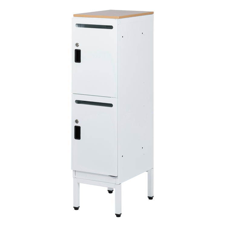 ナカバヤシ アバンテ-リネア パーソナルストレイジ 1列2段/マットホワイト ATF-PL2MWの商品画像1枚目