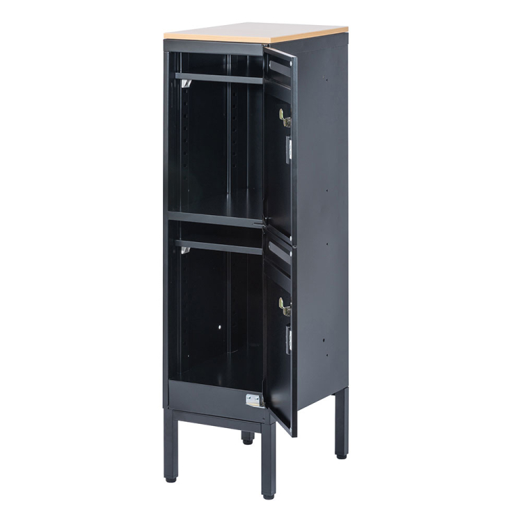 ナカバヤシ アバンテ-リネア パーソナルストレイジ 1列2段/マットブラック ATF-PL2MBKの商品画像10枚目