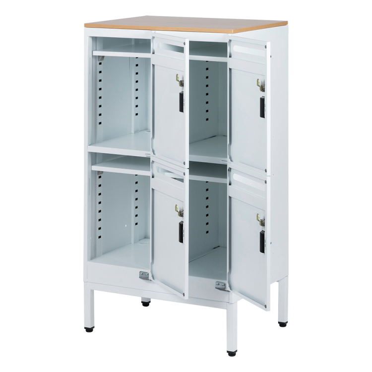 ナカバヤシ　アバンテ-リネア パーソナルストレイジ 2列2段／マットホワイト　ATF-PL4MWの商品画像10枚目