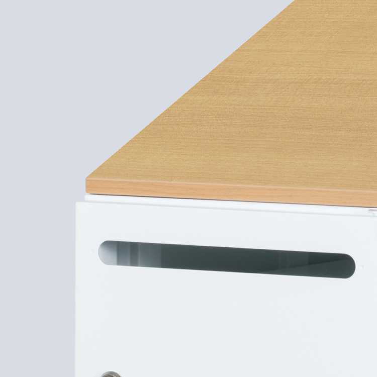 ナカバヤシ　アバンテ-リネア パーソナルストレイジ 2列2段／マットホワイト　ATF-PL4MWの商品画像12枚目