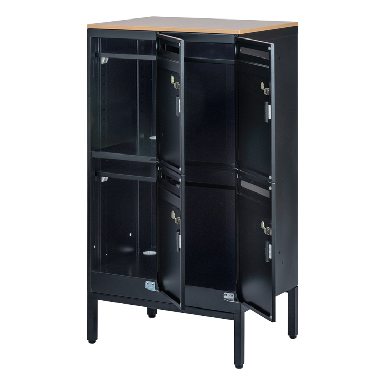 ナカバヤシ アバンテ-リネア パーソナルストレイジ 2列2段/マットブラック ATF-PL4MBKの商品画像3枚目