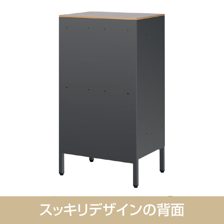 ナカバヤシ アバンテ-リネア オープンストレイジ ワイド/マットブラック ATF-PTW2MBKの商品画像3枚目