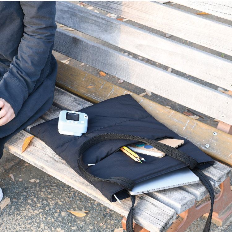 ナカバヤシ キャリングバッグ/トートバッグ/ブラック CB-290BK (tm)の商品画像4枚目