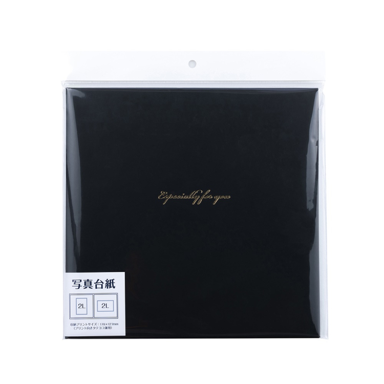 ナカバヤシ 写真台紙/スクエア2L判2面 VM2L-301-D ブラックの商品画像2枚目