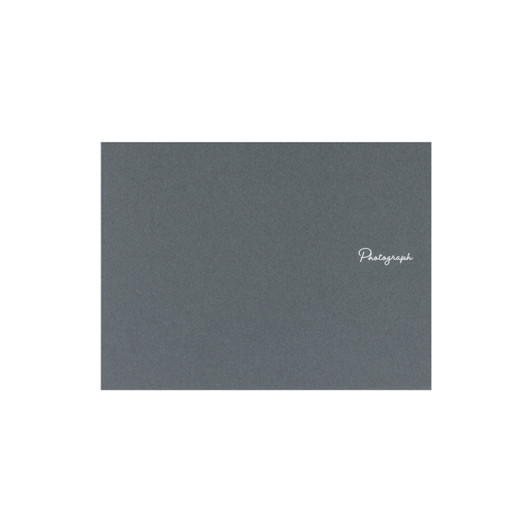 ナカバヤシ　ライト写真台紙／２Ｌ判／ヨコ／ストーングレー　LPM-2L-101-Nの商品画像1枚目