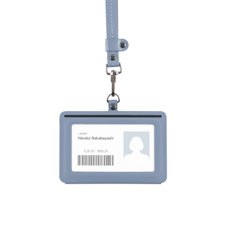 ナカバヤシ Mag+o(マグト)/マグネットIDカードホルダー/ヨコ型/ミストブルー MGT-ID-01-B (tm)の商品画像3枚目