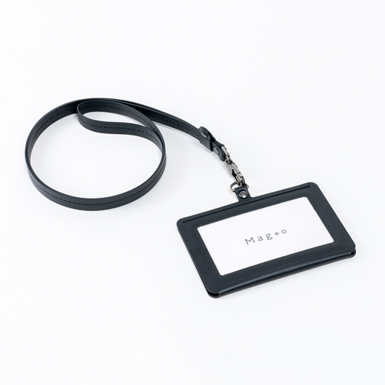 ナカバヤシ Mag+o(マグト)/マグネットIDカードホルダー/ヨコ型/ジェットブラック MGT-ID-01-D (tm)の商品画像4枚目