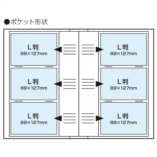 ナカバヤシ 背丸ブック式/L判３段/240枚収納（リュバンフローラル）BPL-240-1-P ピンク #103#の商品画像2枚目