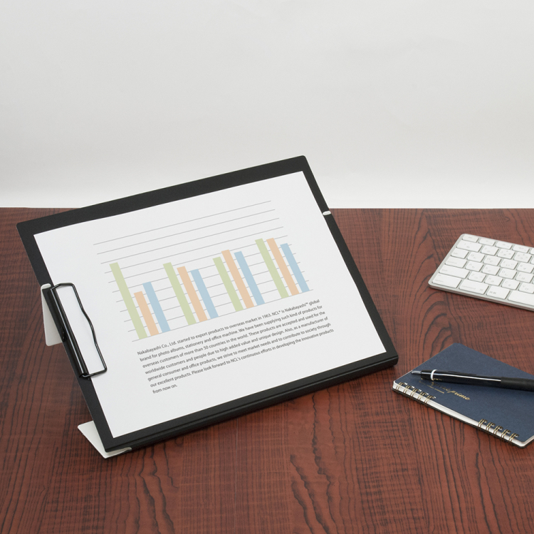 ナカバヤシ スタンドクリップボードホワイト QB-STA4E-WHの商品画像3枚目