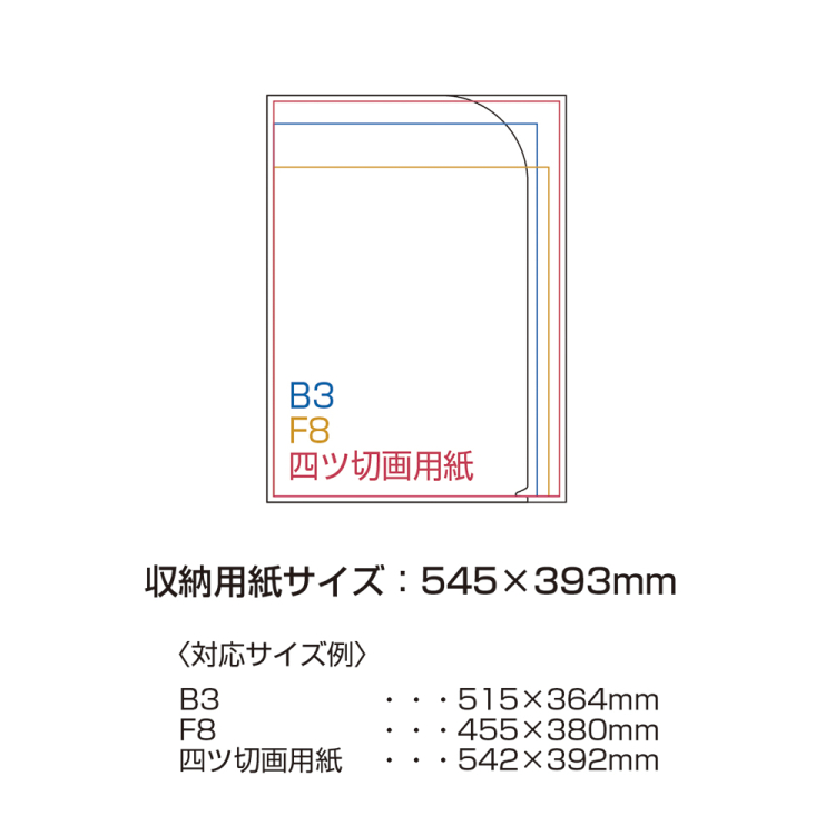 ナカバヤシ　アーテム／グラフィックケース／B3／ブラック　SF-GB3Dの商品画像3枚目