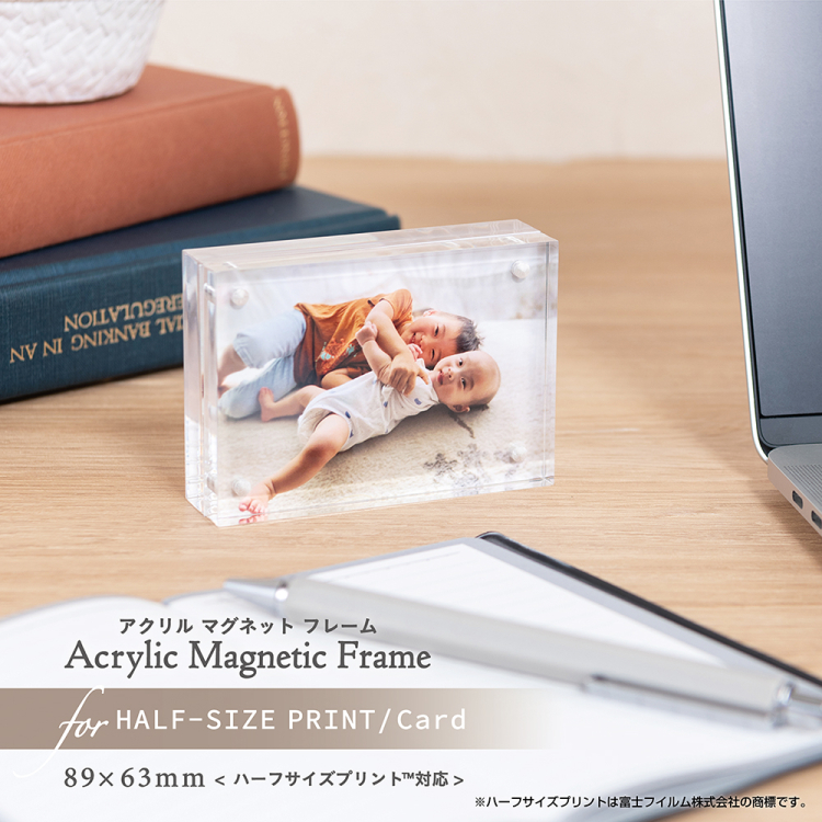 ナカバヤシ　アクリルマグネットフレーム／ハーフサイズプリント判　フ-ACM-LHの商品画像9枚目