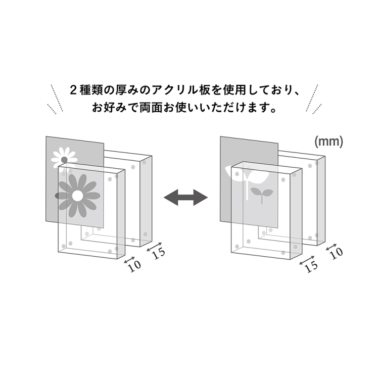 ナカバヤシ　アクリルマグネットフレーム／ハーフサイズプリント判　フ-ACM-LHの商品画像15枚目