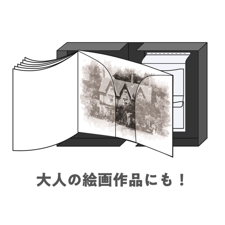 ナカバヤシ　作品ファイル／A3／ブラック　SF-A302-Dの商品画像4枚目
