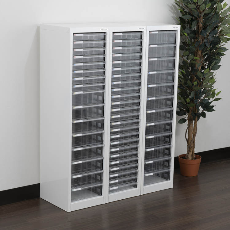 ナカバヤシ　アバンテV2フロアケース　　浅24段／シロ　AF-24の商品画像3枚目