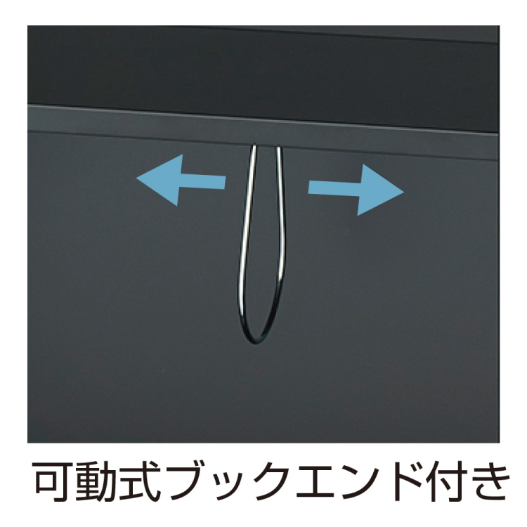 ナカバヤシ　デスクターナ　A4　2段／ブラック　ND-723-BKの商品画像3枚目