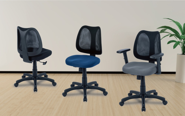 ナカバヤシ　ソリッドメッシュチェア／ブラック　RZS-201BK　(tm)の商品画像6枚目