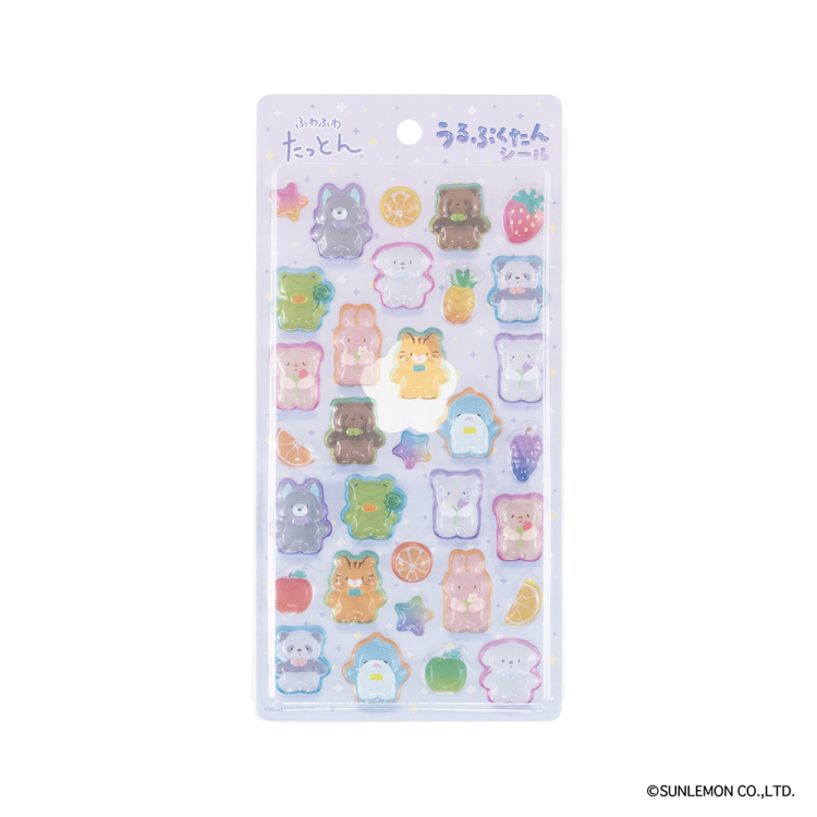ナカバヤシ うるぷくたんシール ふわふわたっとん/フルーツ RSTK-001-3の商品画像1枚目