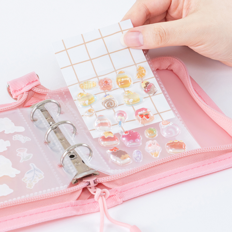 ナカバヤシ ミルプット/シールバインダー/mini/イチゴミルク MIL-SB-MN-Pの商品画像10枚目