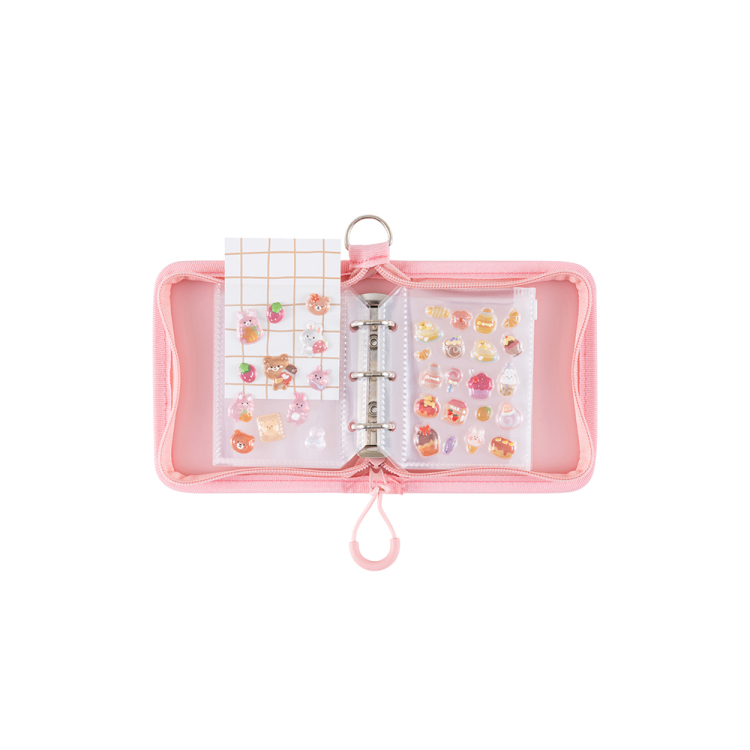 ナカバヤシ ミルプット/シールバインダー/mini/イチゴミルク MIL-SB-MN-Pの商品画像2枚目