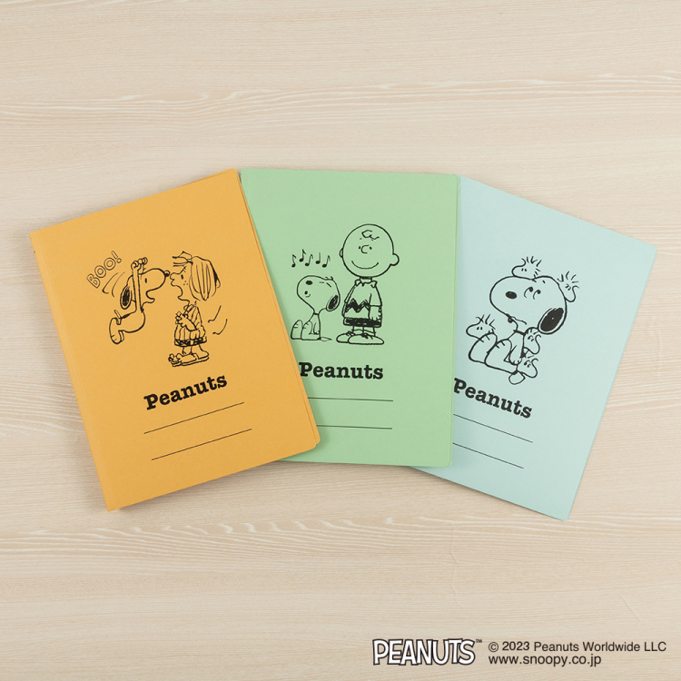 ナカバヤシ　フラットファイルJ A4S　3冊パック　ピーナッツA柄　FF-J8031-3PAの商品画像2枚目