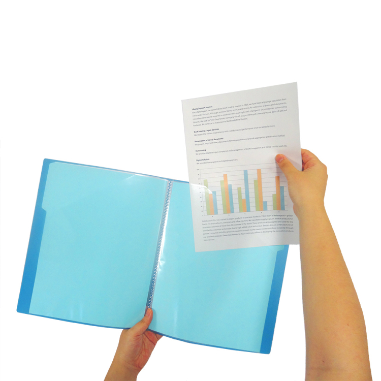 ナカバヤシ　ポイブック・20ポケット・40スペース・ブルー　CB5036Bの商品画像3枚目