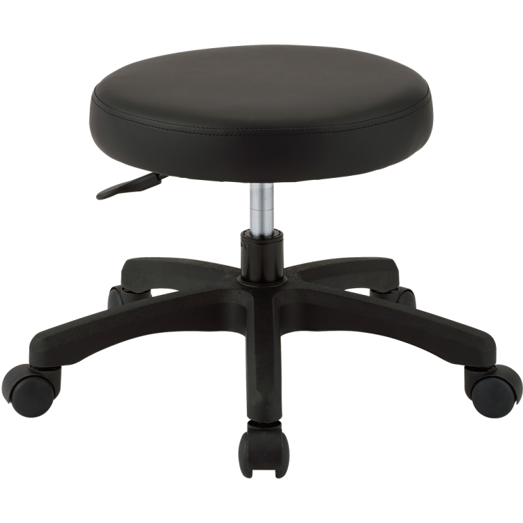 ナカバヤシ　ラウンドチェア　ロータイプ　ブラック　RZR-001BK　(tm)の商品画像1枚目