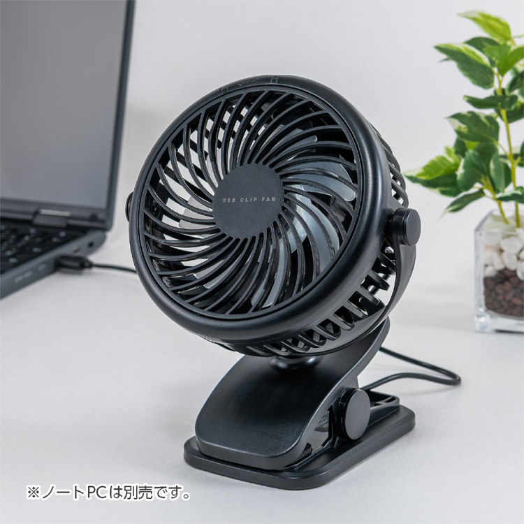 ナカバヤシ　USB扇風機／ブラック　USF-25BK　(tm)の商品画像10枚目