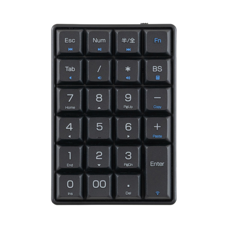 ナカバヤシ ワイヤレステンキー ロングストローク/ブラック TEN24G04BK (tm)の商品画像2枚目