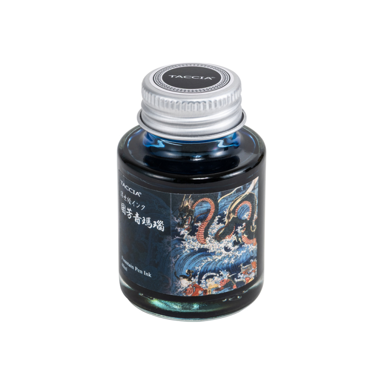 ナカバヤシ TACCIA 万年筆用 浮世絵インク・染料・40ml/国芳青瑪瑙 TFPI-WD42-21の商品画像3枚目
