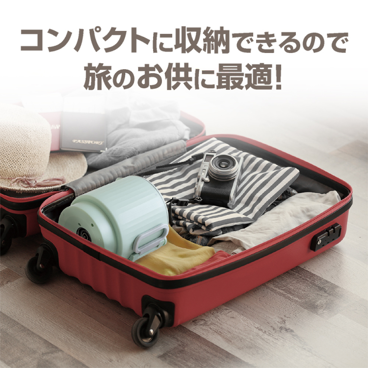 ナカバヤシ　コンパクト電気ケトル　転倒湯漏れ防止／グリーン　MBE-TK05GN　(tm)の商品画像3枚目
