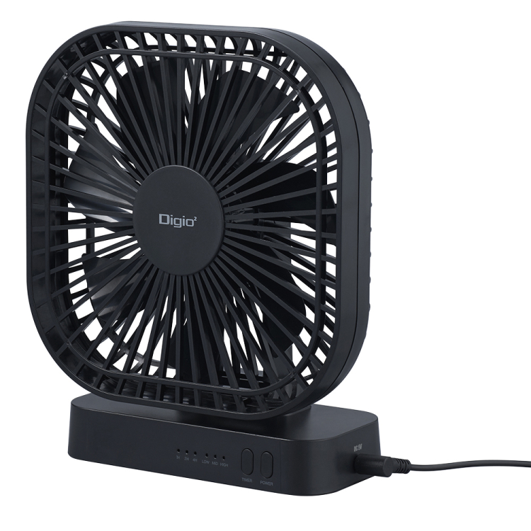 ナカバヤシ マグネットUSB FAN/ブラック USF-24BK (tm)の商品画像7枚目