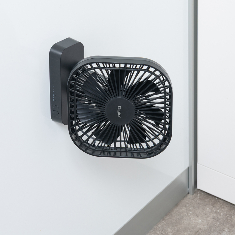 ナカバヤシ マグネットUSB FAN/ブラック USF-24BK (tm)の商品画像3枚目