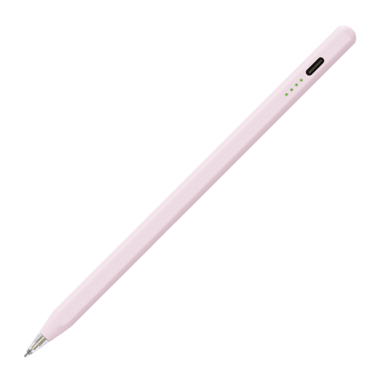 ナカバヤシ iPad専用充電式タッチペン<金属製ペン先タイプ>/ペールピンク TPEN-006P (tm)の商品画像1枚目