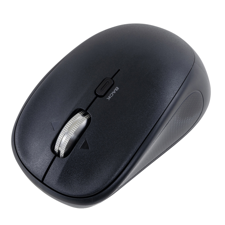 ナカバヤシ　【感動ホイールマウス】  小型Bluetooth・USB無線(デュアル)静音4ボタンBlueLEDマウス/ブラック　MUS-DKQ257BK　(tm)の商品画像6枚目