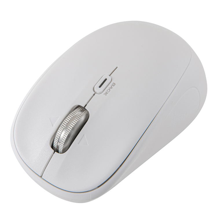 ナカバヤシ　【感動ホイールマウス】  小型Bluetooth・USB無線(デュアル)静音4ボタンBlueLEDマウス/ホワイト　MUS-DKQ257W　(tm)の商品画像6枚目