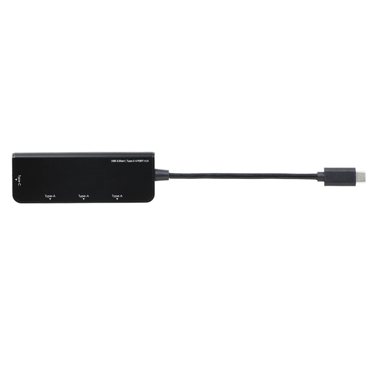 ナカバヤシ USB3.2Gen1　Type-C 4ポート変換ハブ／ブラック UH-C3404BK　(tm)　の商品画像2枚目