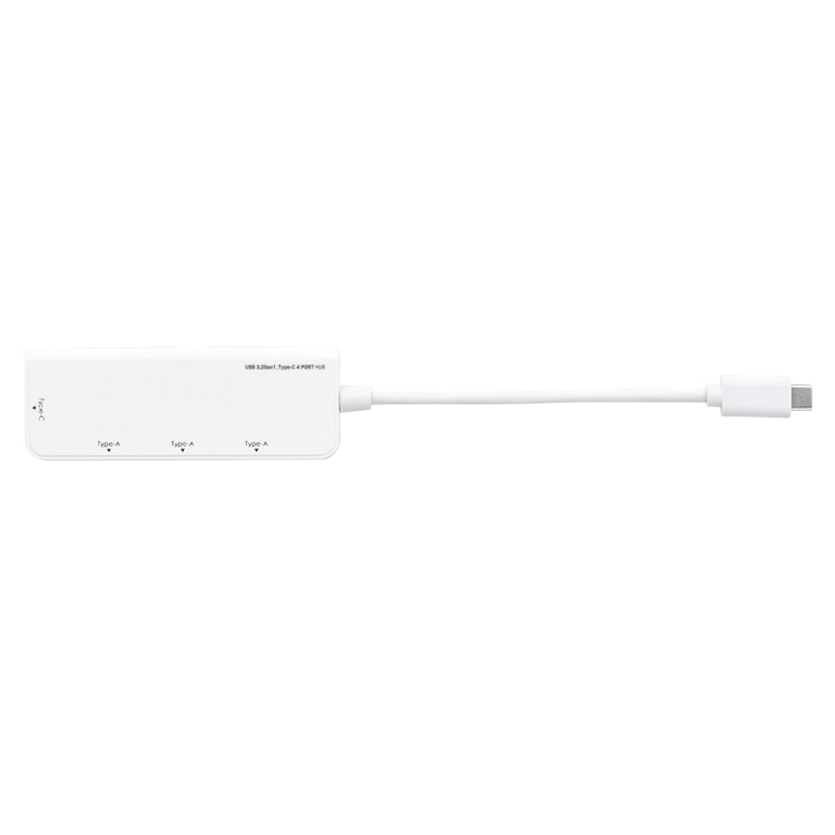 ナカバヤシ USB3.2Gen1　Type-C 4ポート変換ハブ／ホワイト UH-C3404W　(tm)　の商品画像2枚目