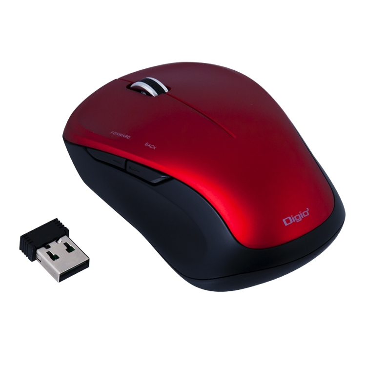 ナカバヤシ 無線5ボタンBlueLEDマウス レッド MUS-RKF118R　(tm)　の商品画像3枚目
