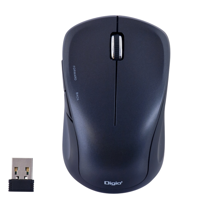 ナカバヤシ 無線5ボタンBlueLEDマウス ブラック MUS-RKF118BK (tm)の商品画像2枚目