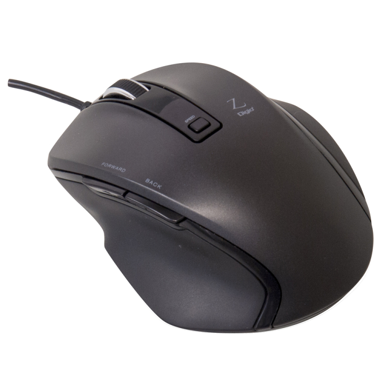 ナカバヤシ 小型有線5ボタンBlueLEDマウス ブラック MUS-UKF120BK　(tm)　の商品画像2枚目