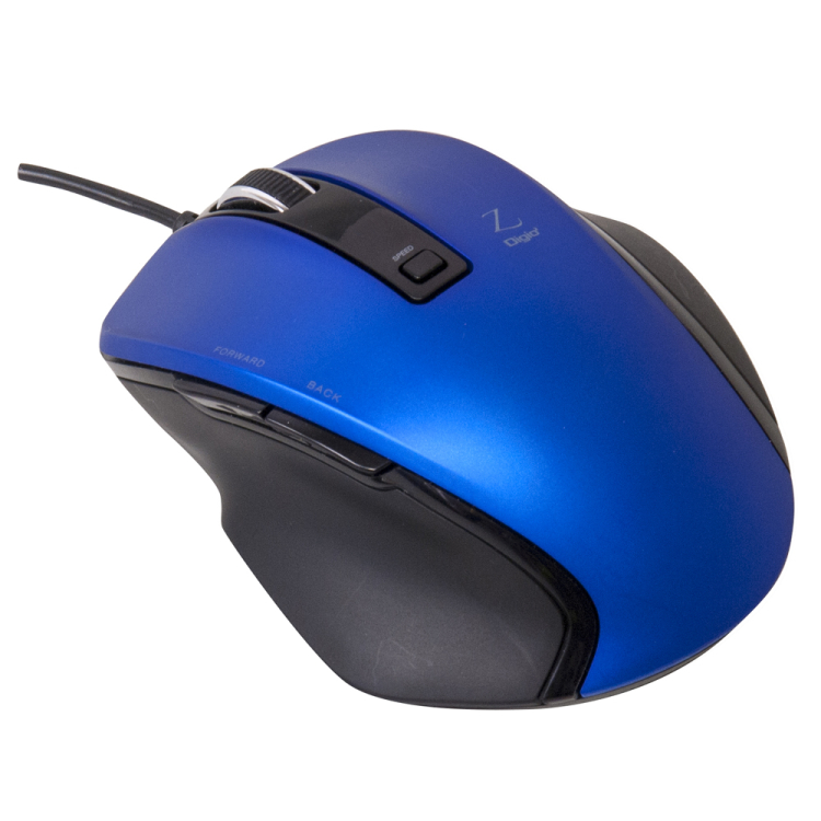 ナカバヤシ 小型有線5ボタンBlueLEDマウス ブルー MUS-UKF120BL　(tm)　の商品画像2枚目