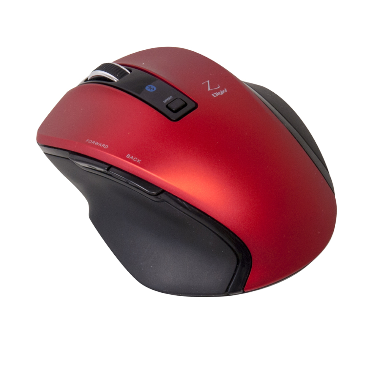 ナカバヤシ 小型Bluetooth5ボタンBlueLEDマウス レッド MUS-BKF121R　(tm)　の商品画像2枚目