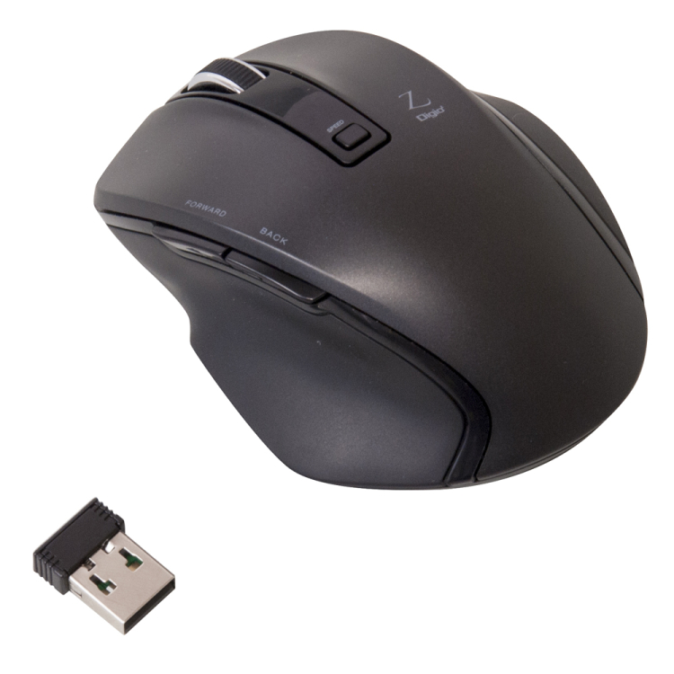 ナカバヤシ 小型無線5ボタンBlueLEDマウス ブラック MUS-RKF119BK (tm) の商品画像3枚目